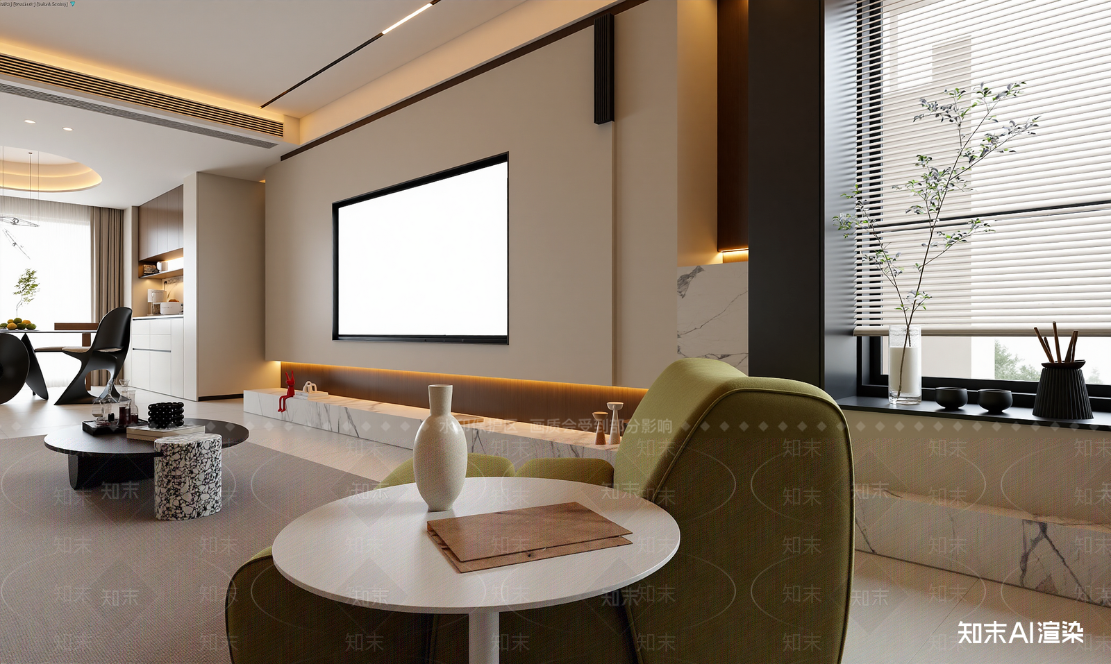 现代客餐厅3D模型下载【ID:1221824874】
