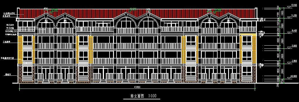 多层现代风格别墅设计方案图纸cad施工图下载【ID:165139185】