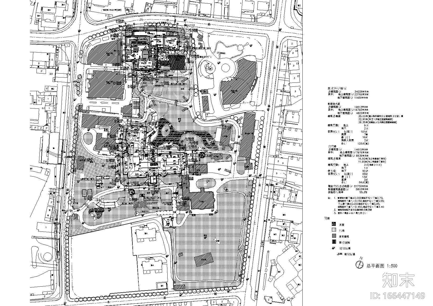 [上海]​瑞金宾馆新接待大楼及贵宾楼施工图cad施工图下载【ID:166447149】