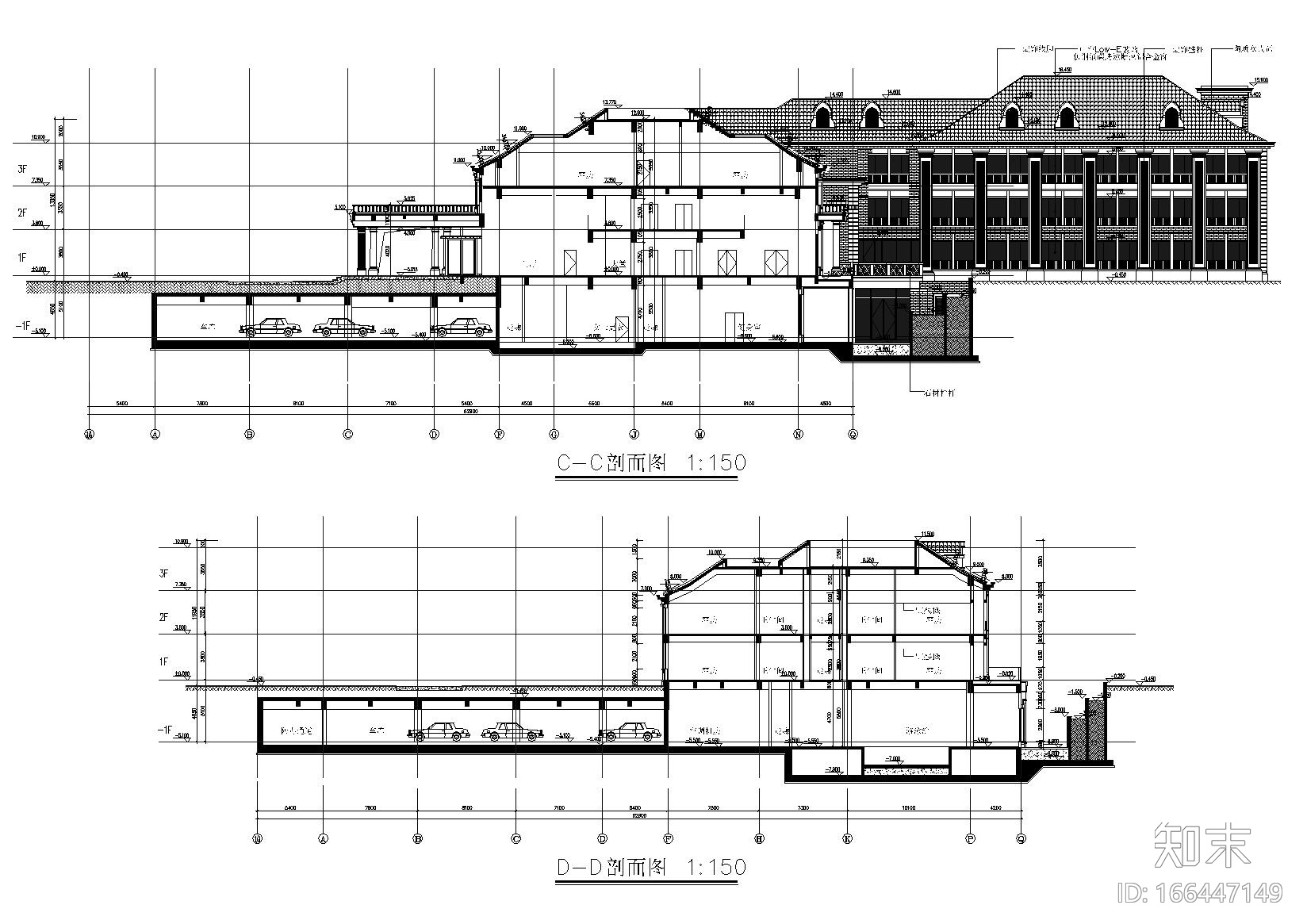 [上海]​瑞金宾馆新接待大楼及贵宾楼施工图cad施工图下载【ID:166447149】