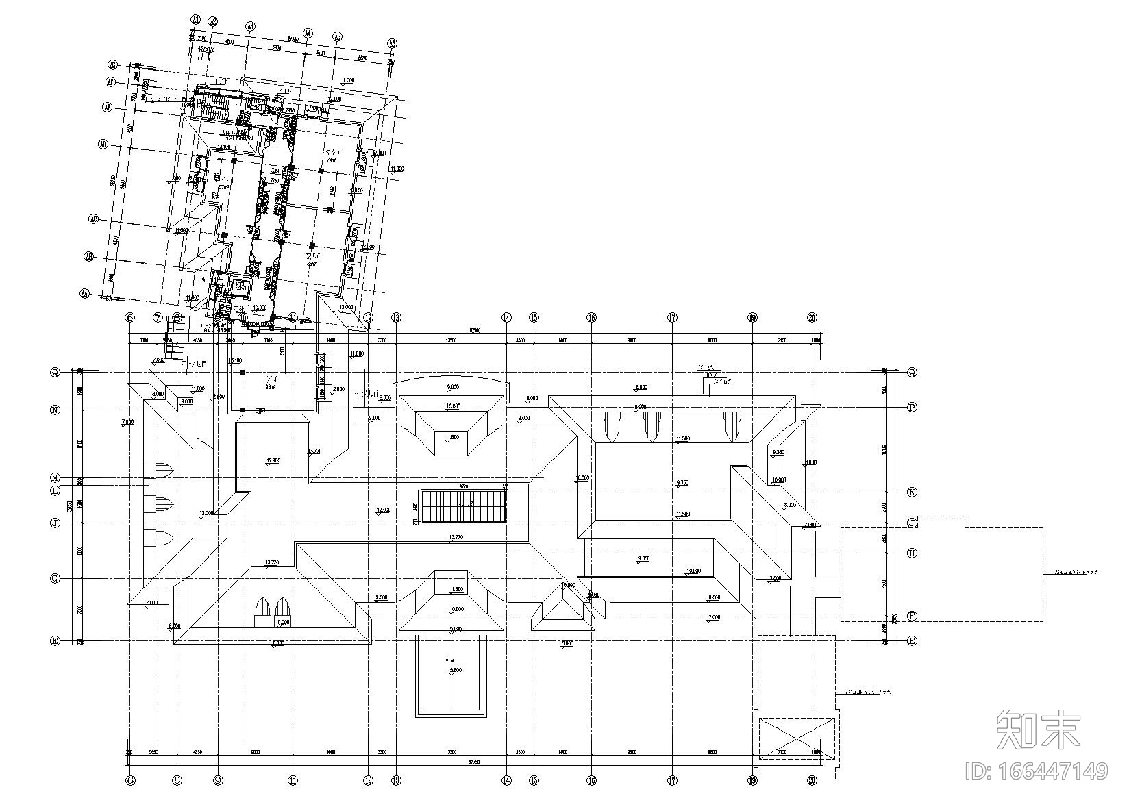 [上海]​瑞金宾馆新接待大楼及贵宾楼施工图cad施工图下载【ID:166447149】