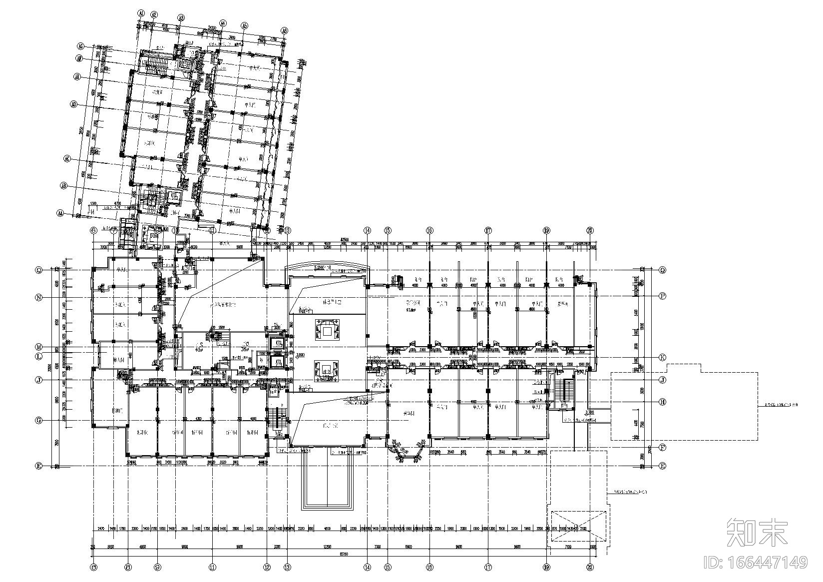 [上海]​瑞金宾馆新接待大楼及贵宾楼施工图cad施工图下载【ID:166447149】