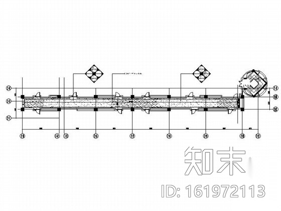 精装酒店公寓走廊装修设计图cad施工图下载【ID:161972113】