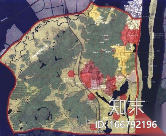 [长沙]大学城规划方案设计cad施工图下载【ID:166792196】