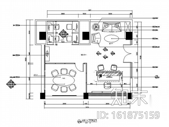 [江苏]大型欧式华丽酒店商务中心施工图cad施工图下载【ID:161875159】