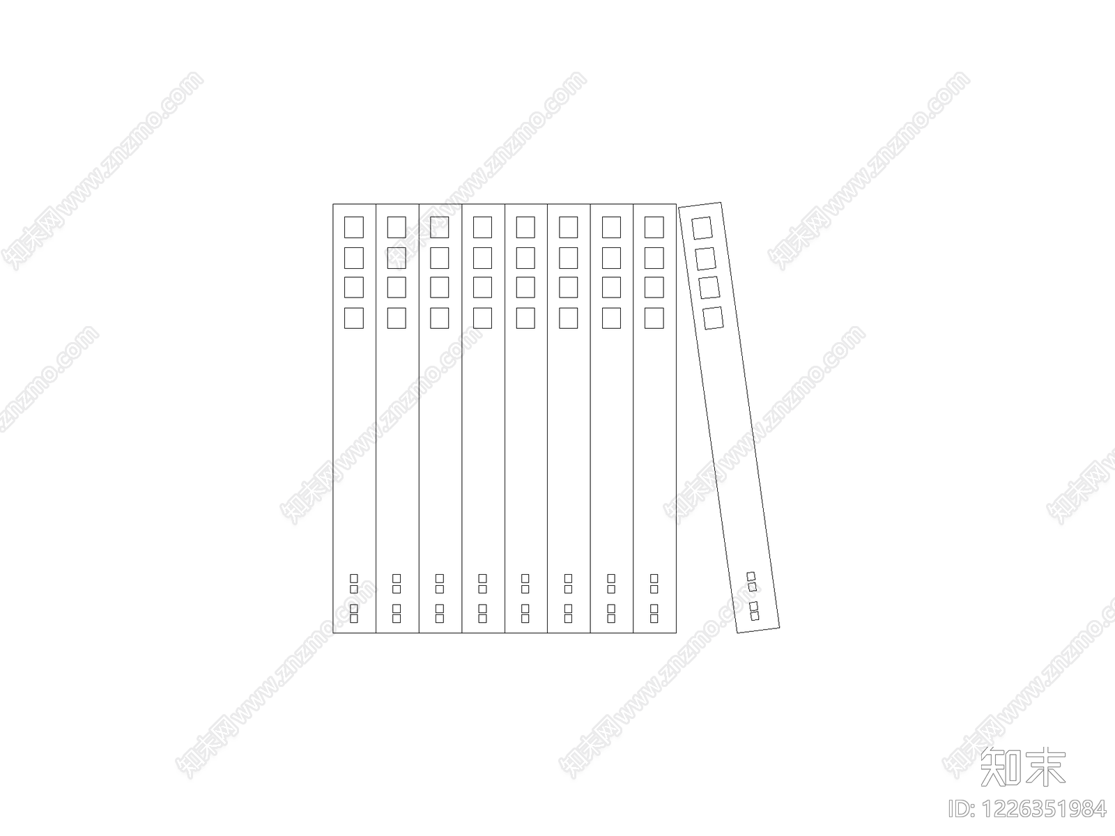 开关插座cad施工图下载【ID:1226351984】