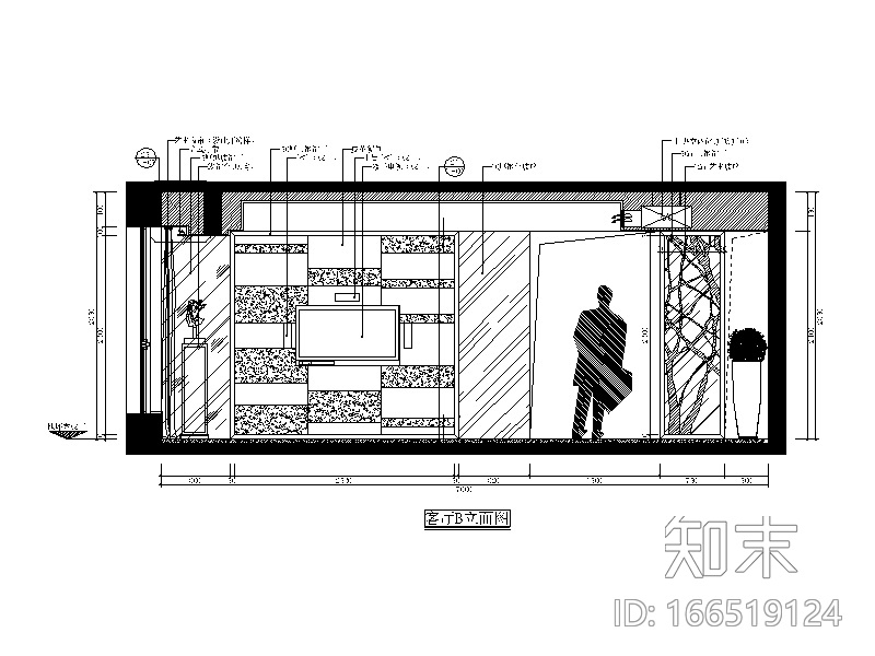 [福建]福州样板房设计CAD施工图（含效果图）施工图下载【ID:166519124】