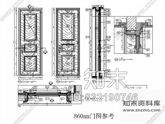 图块/节点老人房卫生间门详图cad施工图下载【ID:832190746】