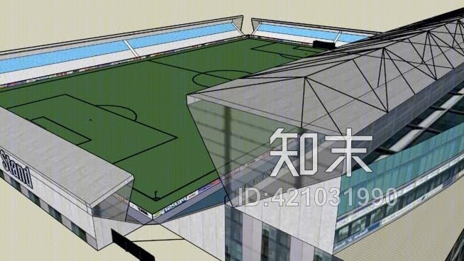 足球场SU模型下载【ID:421031990】