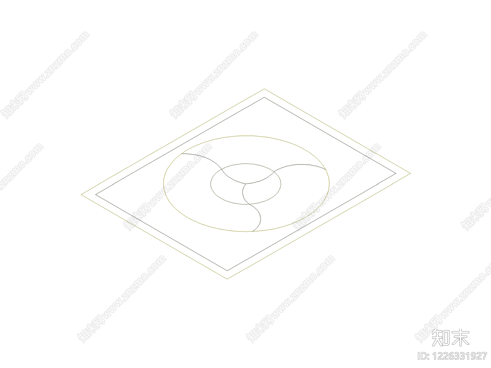 现代桌子CAD图纸