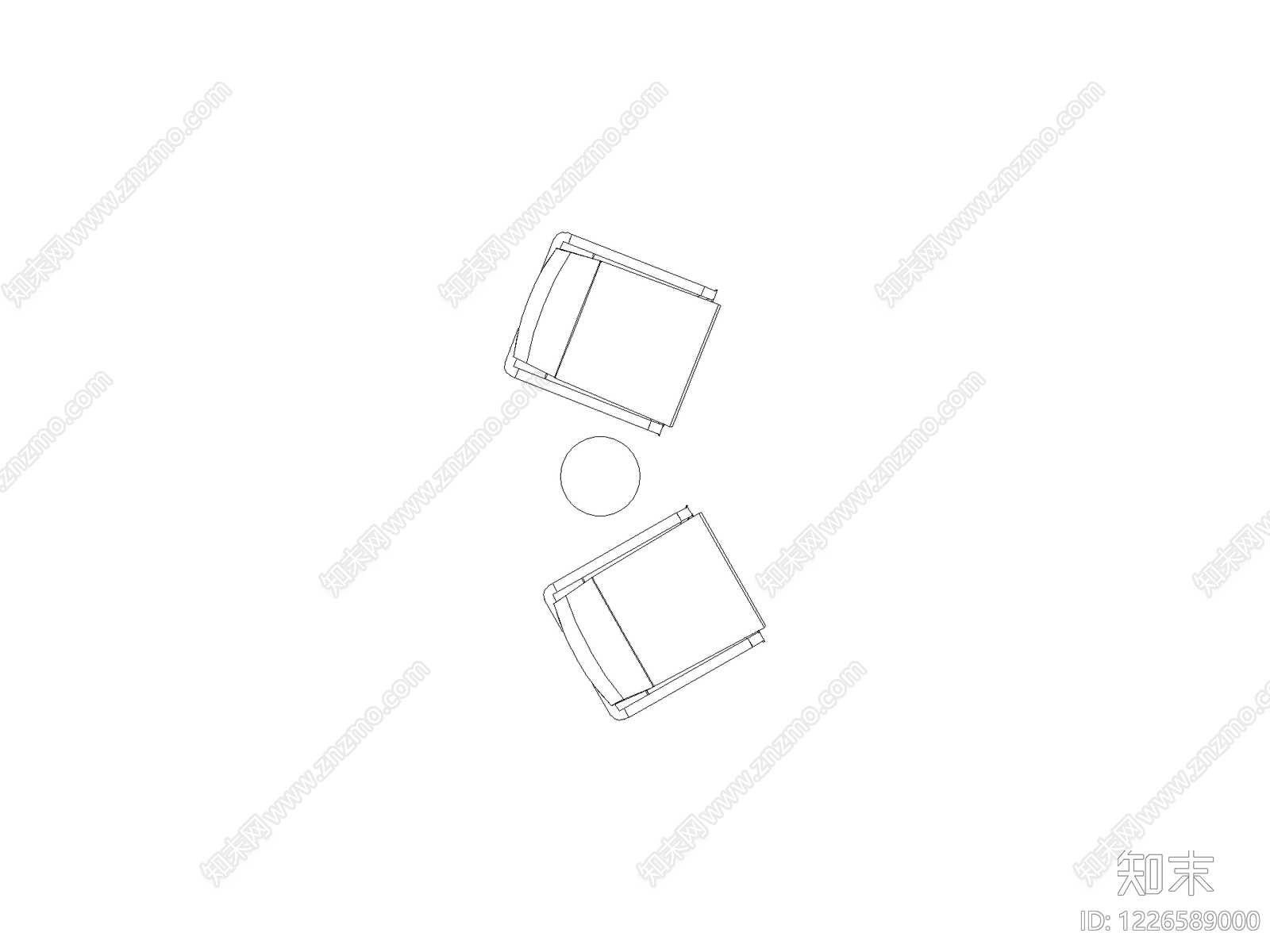 现代椅子CAD图纸