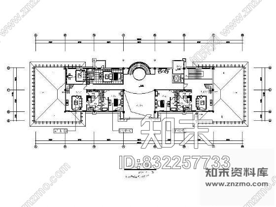 图块/节点某办公楼装修平面图cad施工图下载【ID:832257733】
