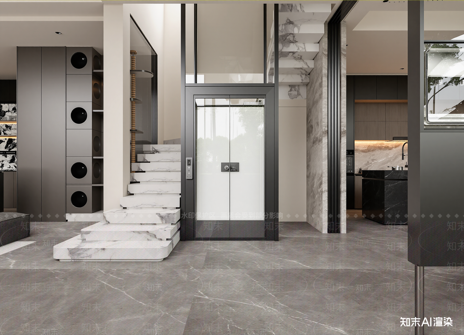 现代大厅3D模型下载【ID:1214750007】