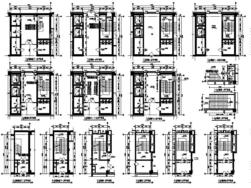 [宁夏]大型现代风格酒店办公综合楼建筑施工图施工图下载【ID:167373189】