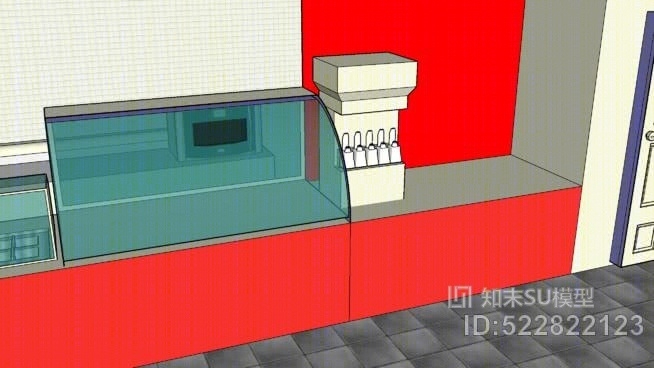 FAS皮克市场商店SU模型下载【ID:522822123】