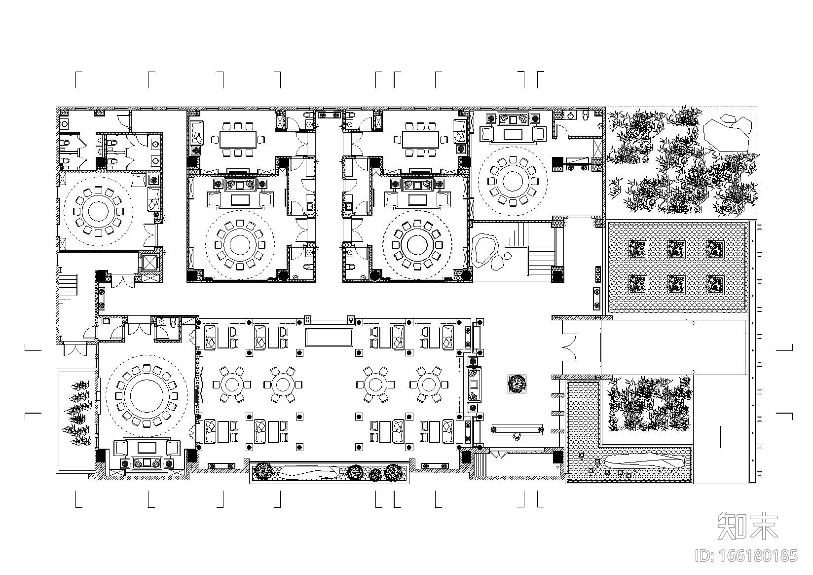 [郑州]苏园一号室内外装饰工程施工图+效果cad施工图下载【ID:166180185】