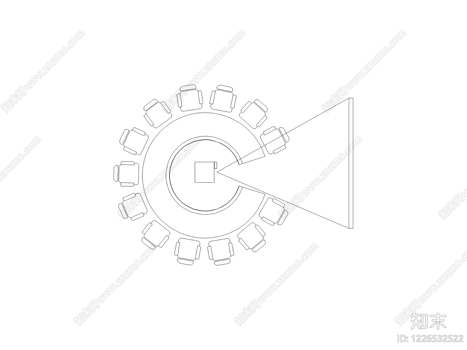 现代椅子CAD图纸