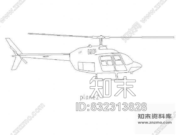图块/节点飞机图块集cad施工图下载【ID:832313828】