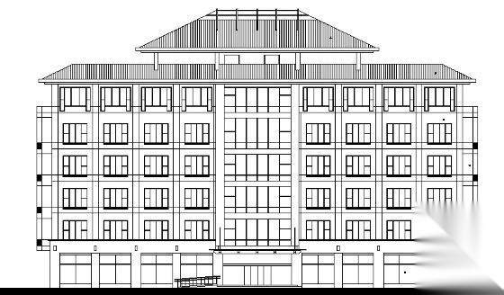 南京某六层国税局建筑施工图cad施工图下载【ID:151433197】