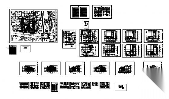 南京某六层国税局建筑施工图cad施工图下载【ID:151433197】