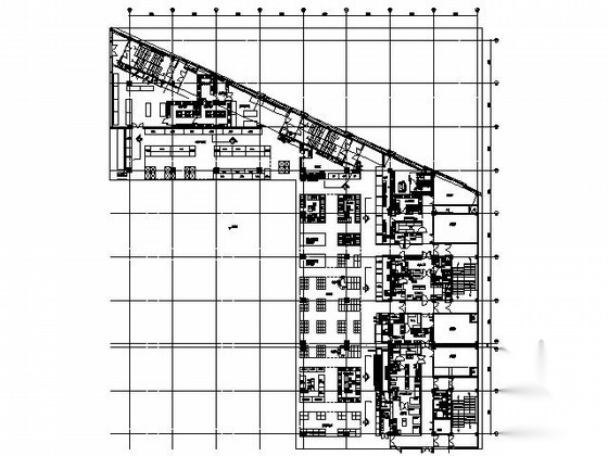 [青岛]某农贸市场海鲜区平面布置方案图施工图下载【ID:160720100】