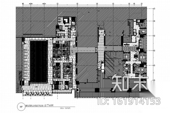 [上海]综合商务中心高档五星级酒店装修施工图（含效果...施工图下载【ID:161914153】