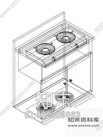 图块/节点CAD厨具三维图块施工图下载【ID:832309863】