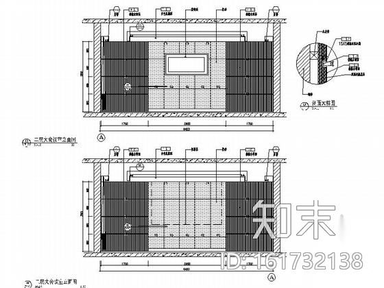 [江苏]首席国际社区现代中式售楼中心装修施工图cad施工图下载【ID:161732138】