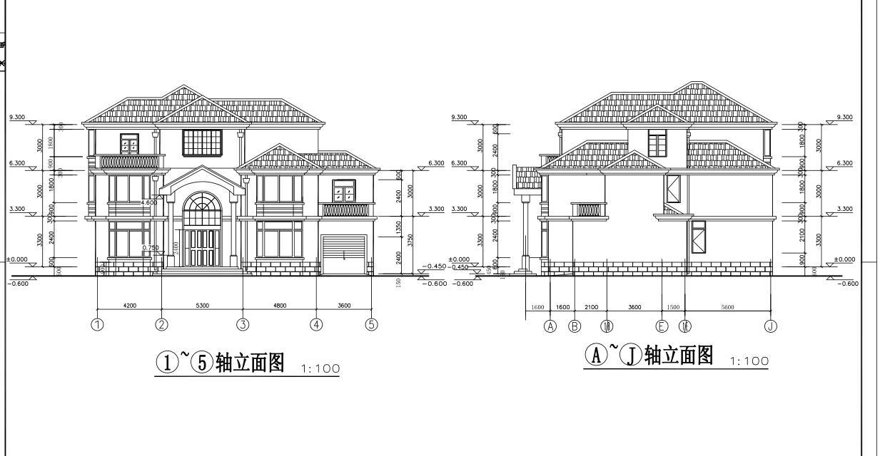 3层独栋别墅建筑文本设计（包含效果图+cad）cad施工图下载【ID:149869123】