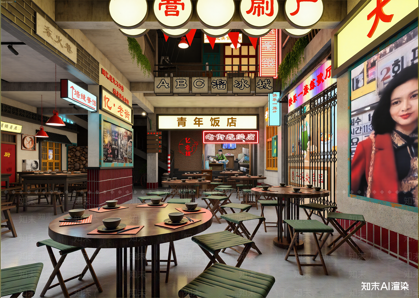 现代其他餐饮空间3D模型下载【ID:1214257696】