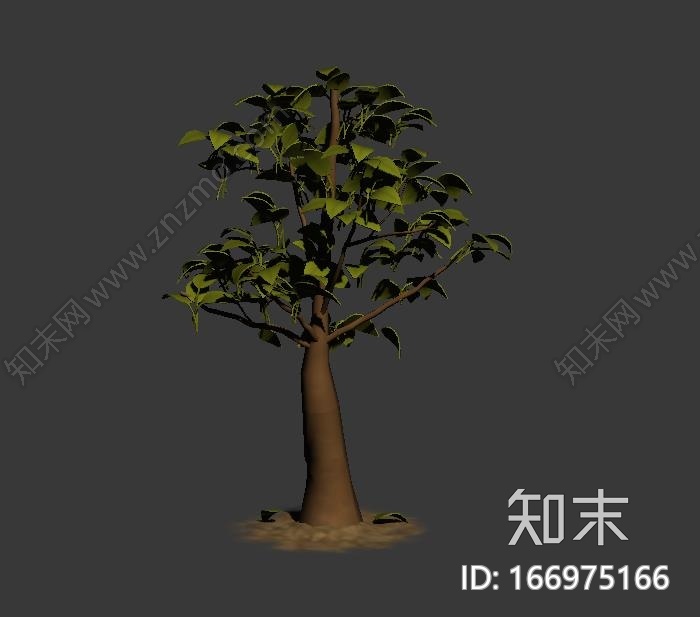 卡通树CG模型下载【ID:166975166】