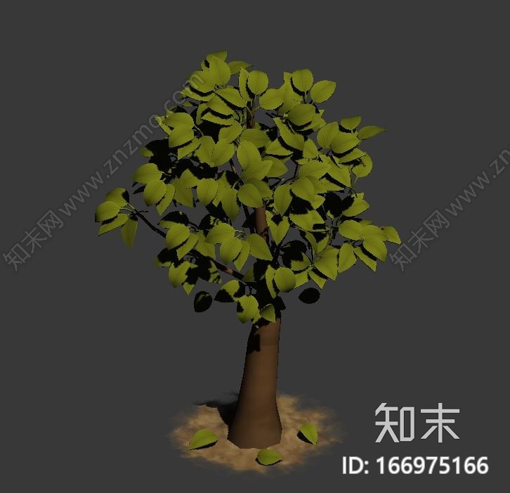 卡通树CG模型下载【ID:166975166】