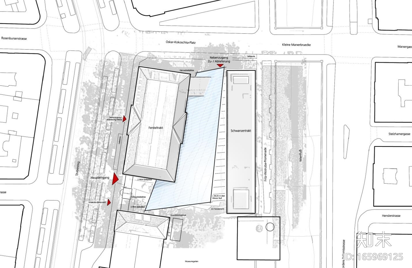 维也纳应用艺术大学扩建竞赛入围方案-15套cad施工图下载【ID:165969125】