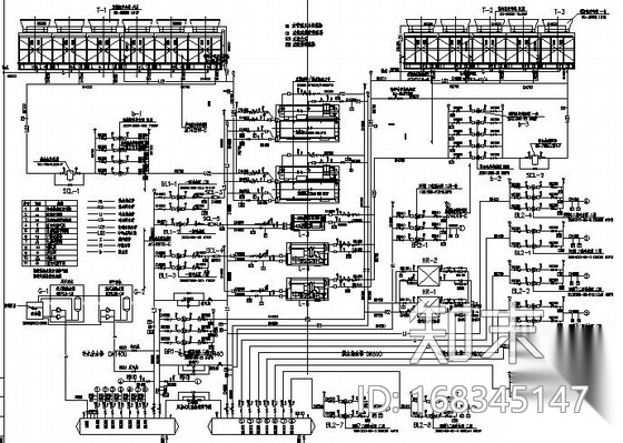 东莞某医院中央空调群控系统图施工图下载【ID:168345147】