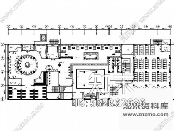 施工图休闲酒店二层装修设计施工图cad施工图下载【ID:532062686】