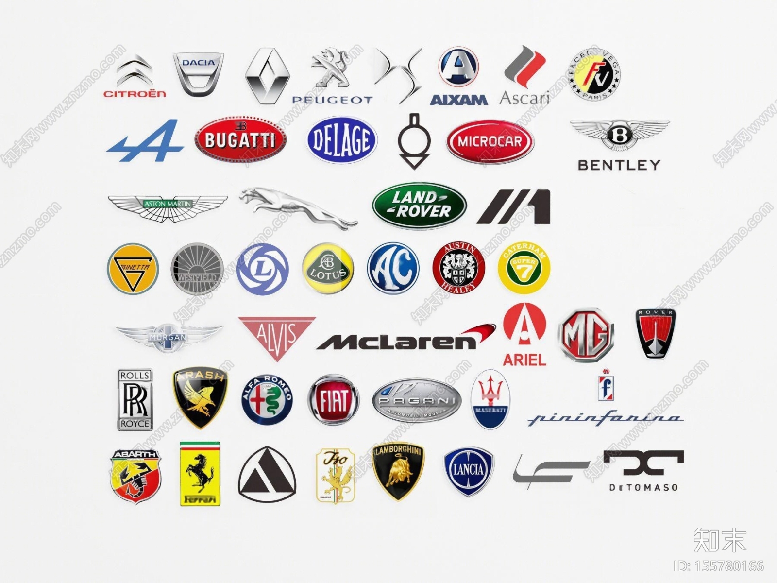 现代汽车商标标志3D模型下载【ID:155780166】