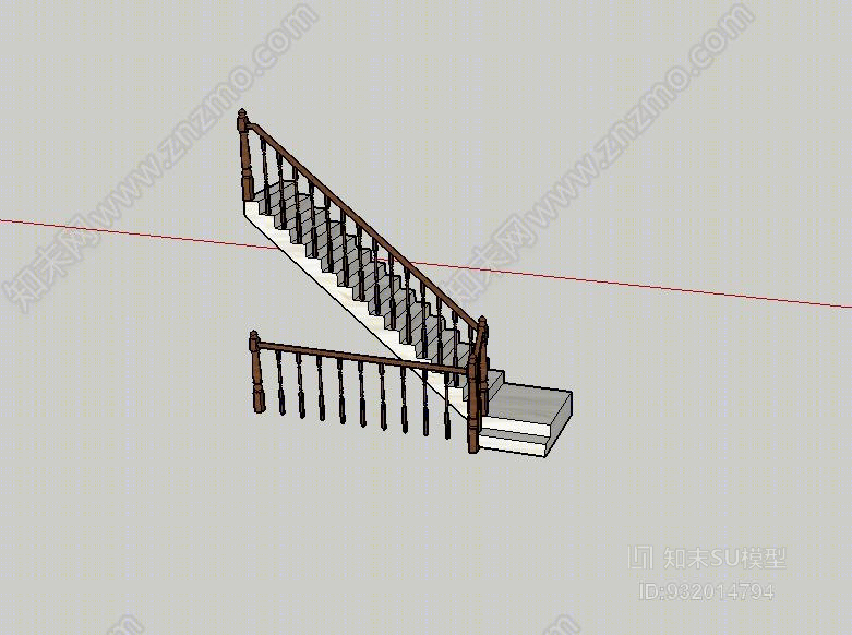 楼梯SU模型下载【ID:932014794】