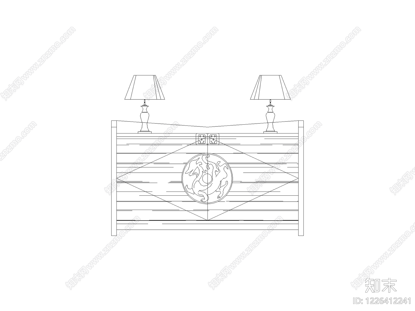 现代柜子CAD图纸