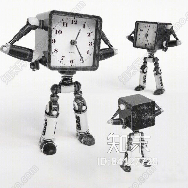 写实材质闹钟摆件3D模型下载【ID:84127728】