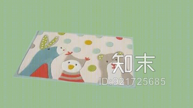 婴儿毯SU模型下载【ID:921725685】