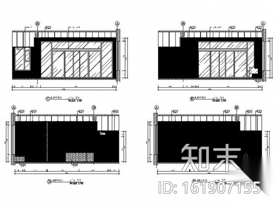 [北京]精品雅致酒店室内装修图（含实景）cad施工图下载【ID:161907155】