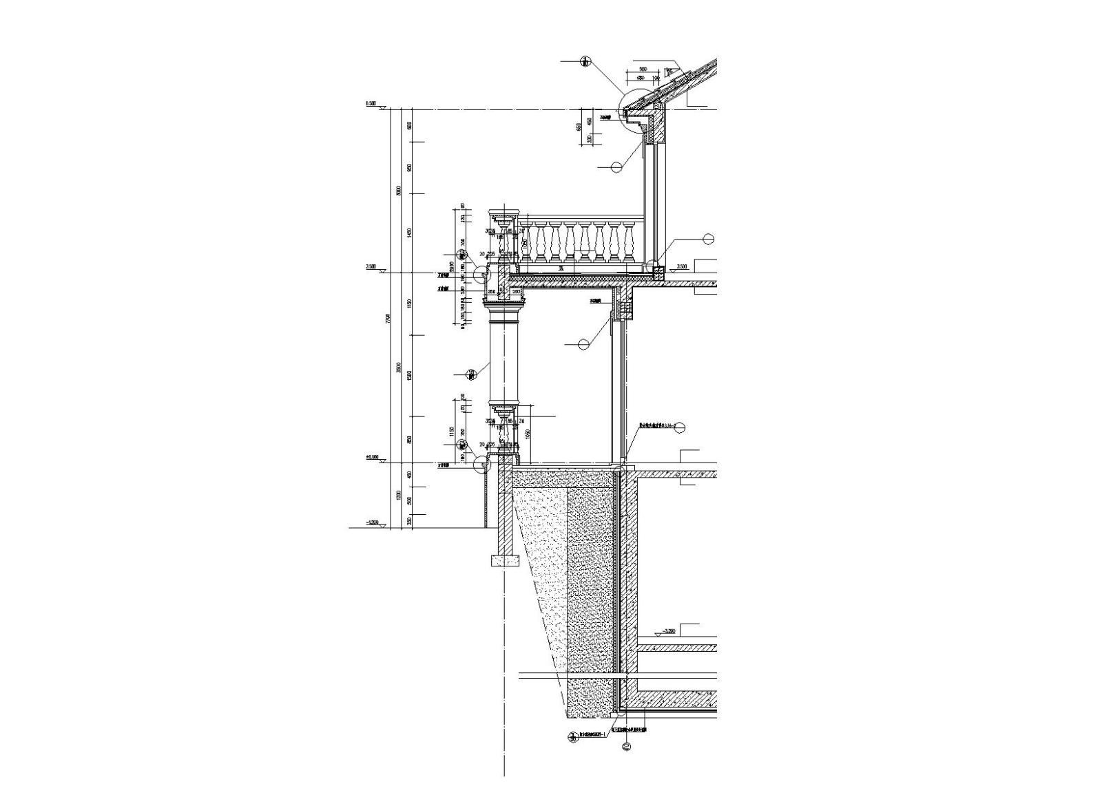 [北京]欧陆风格独栋别墅建筑施工图cad施工图下载【ID:149889136】