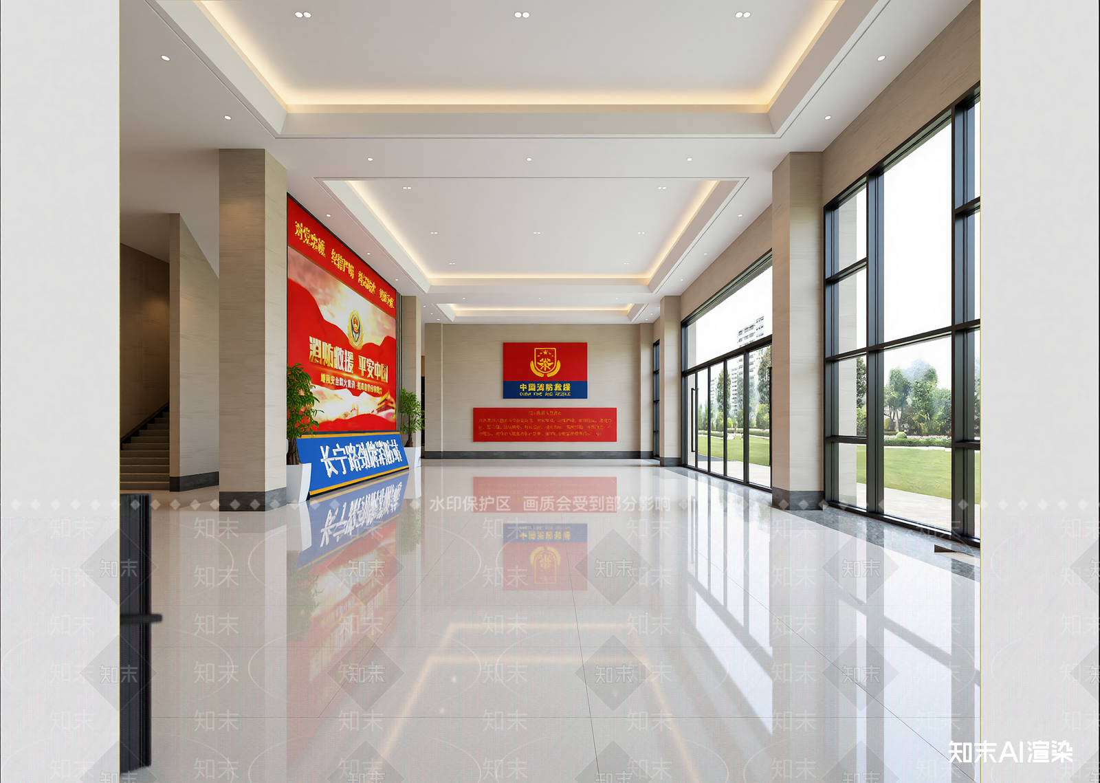 现代党政机关3D模型下载【ID:1214699783】