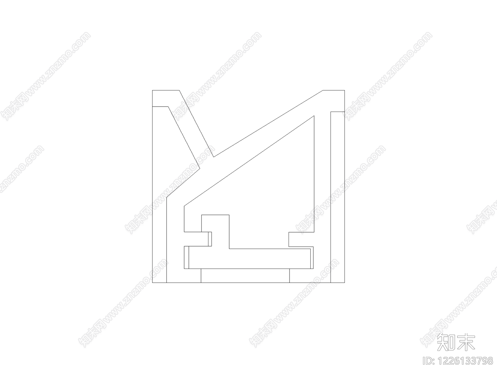 背景墙cad施工图下载【ID:1226133798】