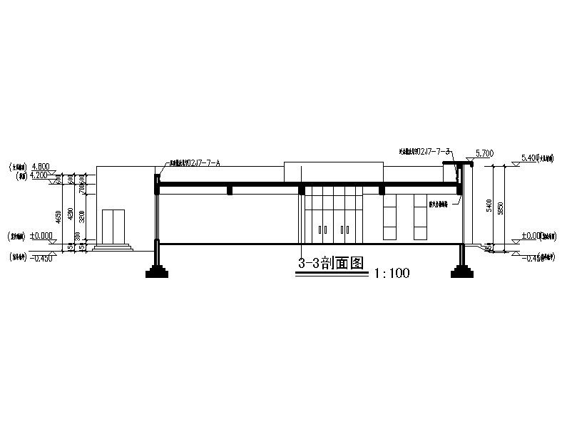 [宁夏]三层县级小学教学楼建筑施工图（含效果图及计算书...施工图下载【ID:168309123】