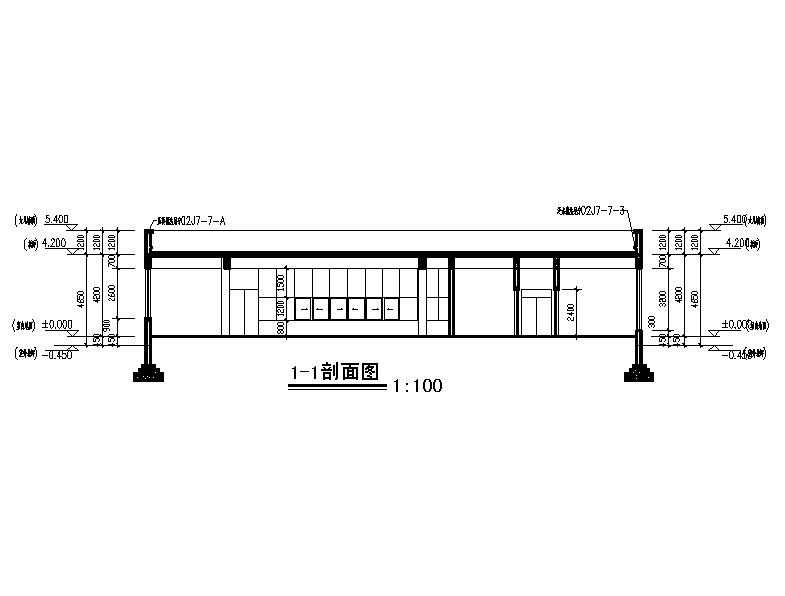 [宁夏]三层县级小学教学楼建筑施工图（含效果图及计算书...施工图下载【ID:168309123】