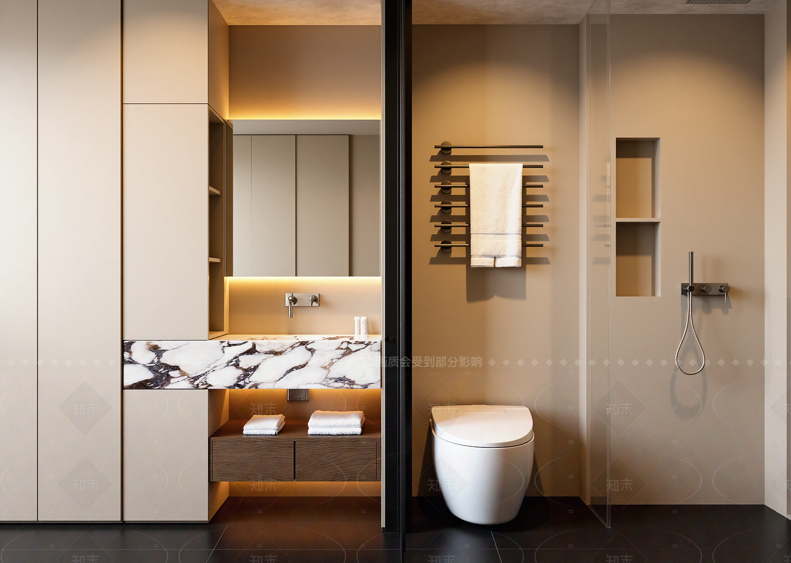 美式酒店卫生间3D模型下载【ID:1214576828】