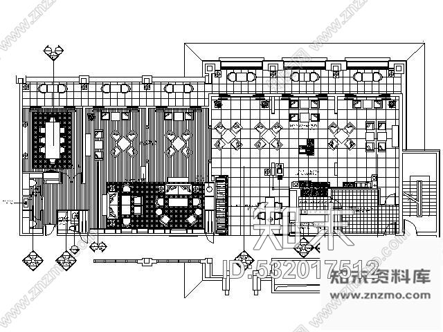 施工图五星级酒店行政酒廊施工图cad施工图下载【ID:532017512】