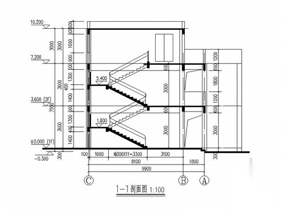 2班小型现代幼儿园建筑施工图cad施工图下载【ID:165148131】
