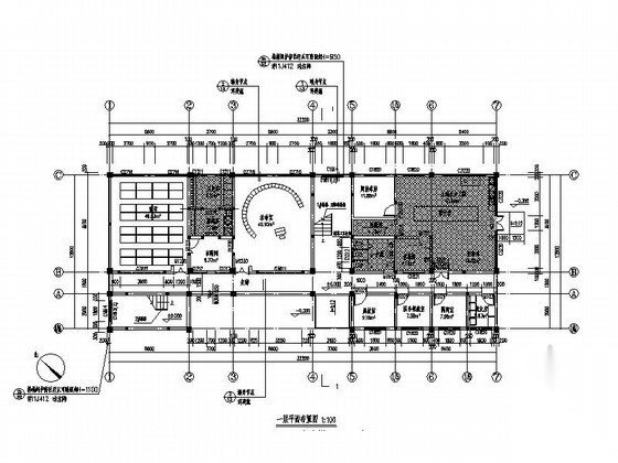 2班小型现代幼儿园建筑施工图cad施工图下载【ID:165148131】